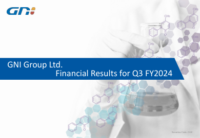 GNI Group Ltd. 2024 财年第三季度财务业绩